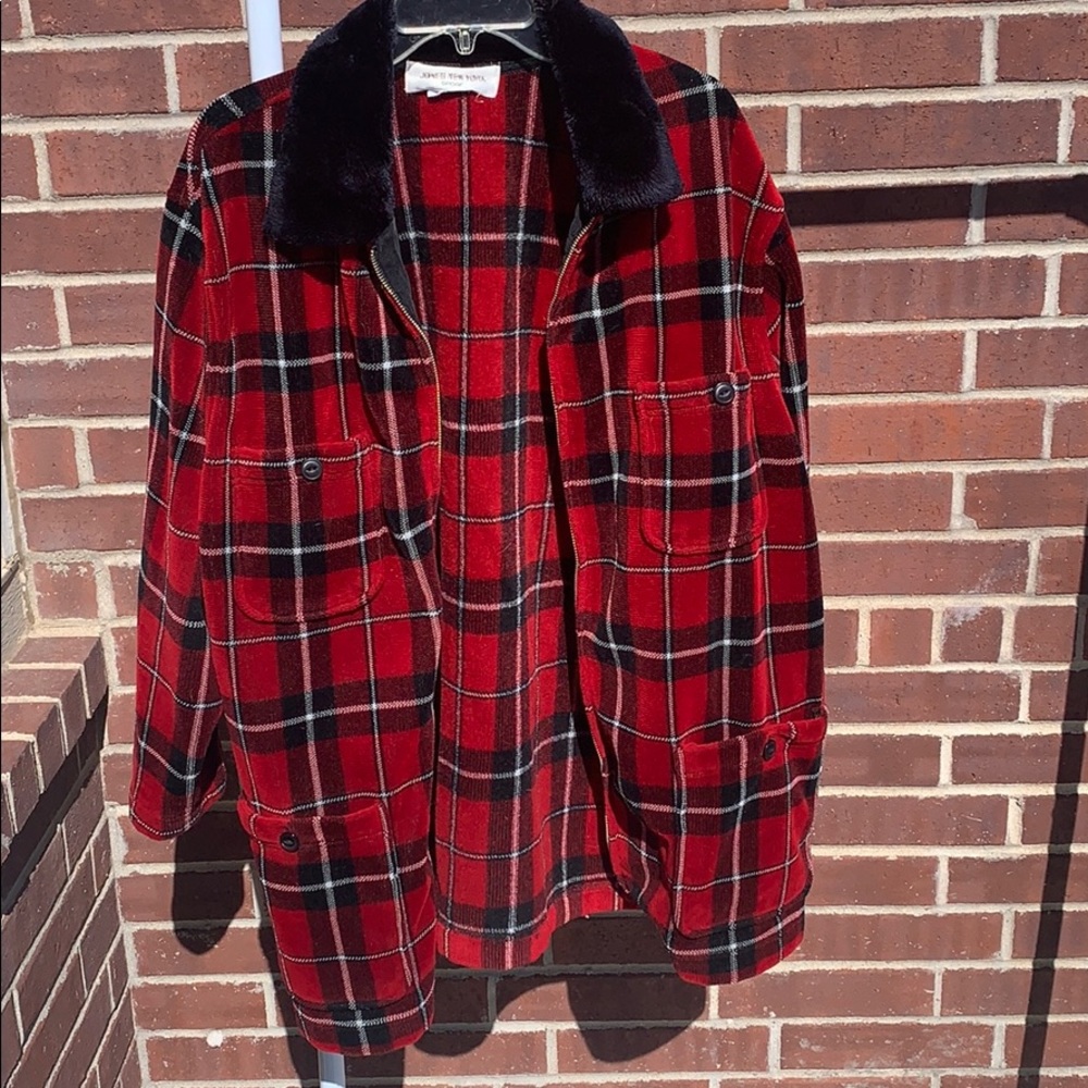 Oversized Plaid Shirt Jacket